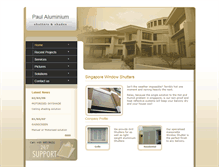Tablet Screenshot of paulaluminium.com.sg